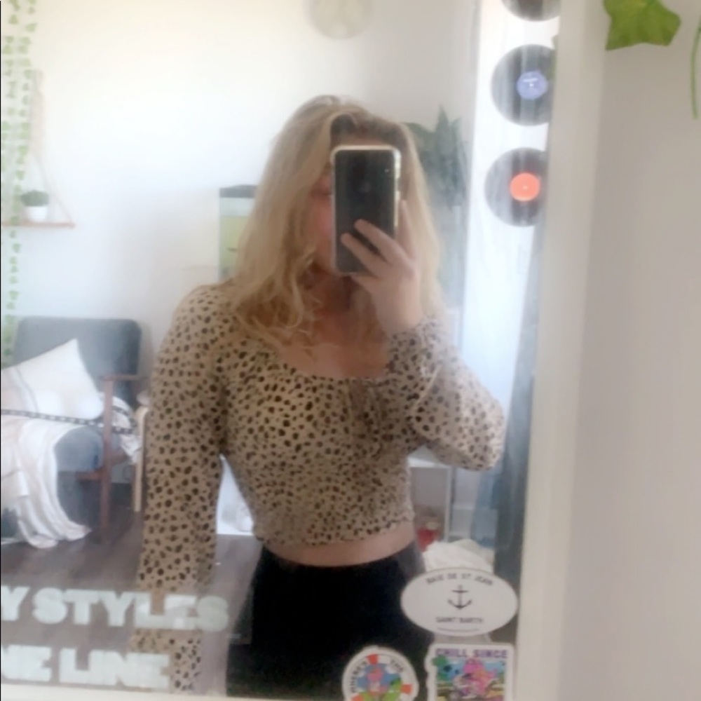Leopard print pacsun shirt